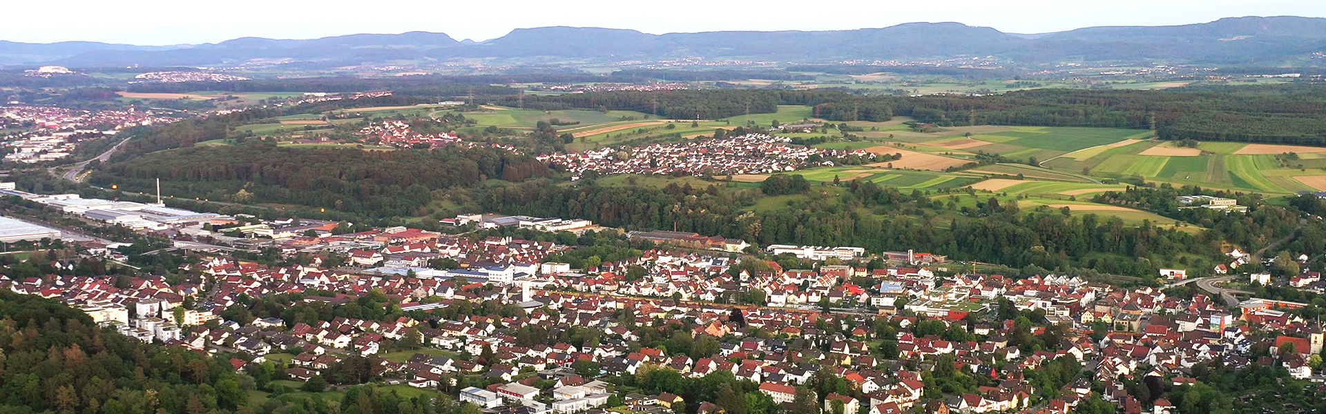 Luftaufnahme Ebersbach und Umgebung